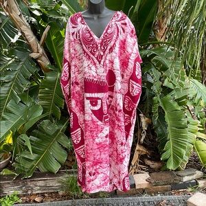 hand batik , cotton caftan